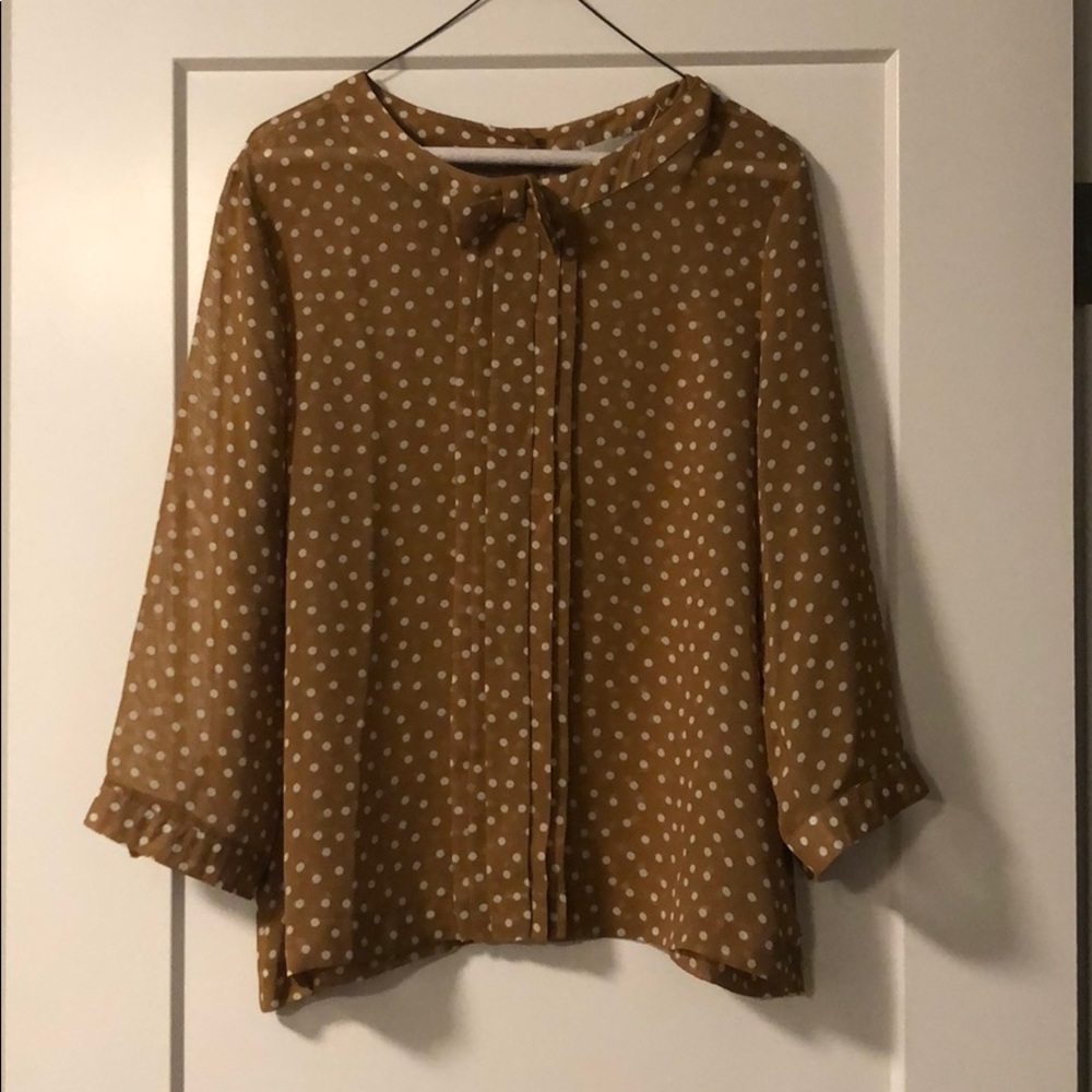 ASOS polka dot blouse